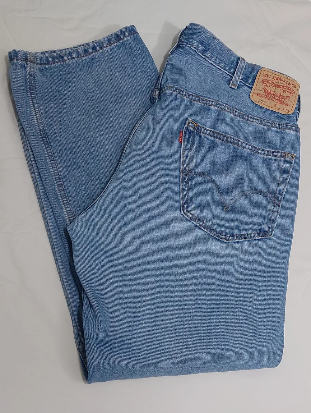 Vintage 1980's Levis 505 Jeans Mens W40 L30 Straight Leg Denim